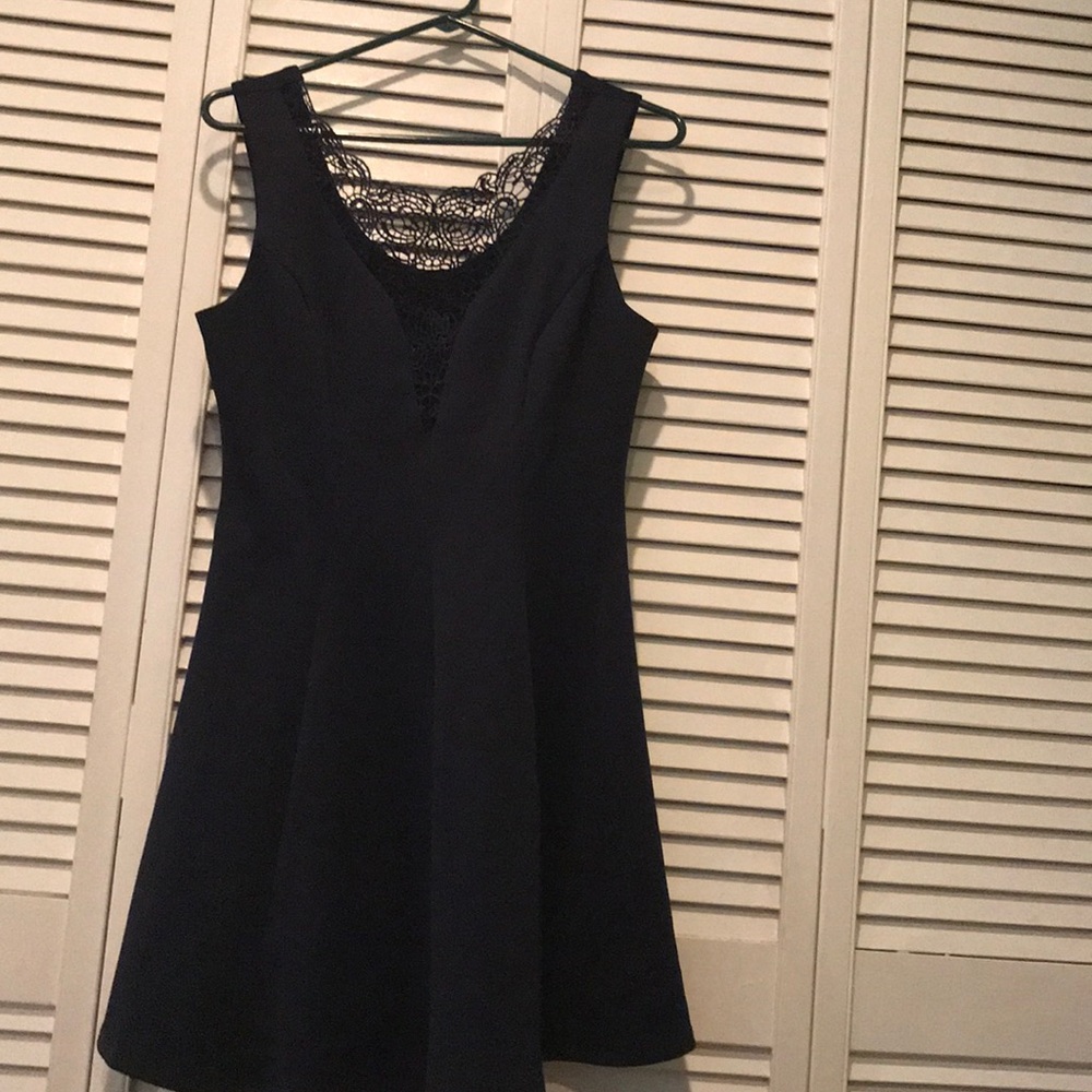 Brand “city studio” dress from Macy’s.